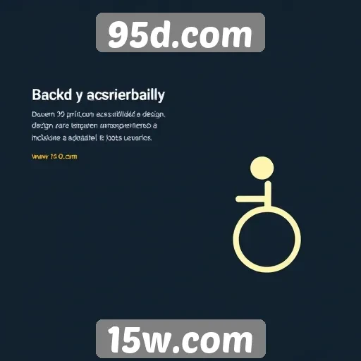 Acessibilidade e design do site 95d.com para usuários